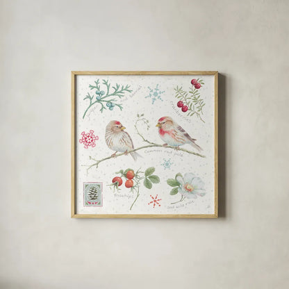 Classic Season V by Daphne Brissonnet. Shown in a natural wood glass frame for a timeless modern aesthetic. Available as an archival giclee rolled canvas, fine art paper, or poster print. SKU 76773a.