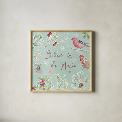 Classic Season VII by Daphne Brissonnet. Shown in a natural wood glass frame for a timeless modern aesthetic. Available as an archival giclee rolled canvas, fine art paper, or poster print. SKU 76775a.