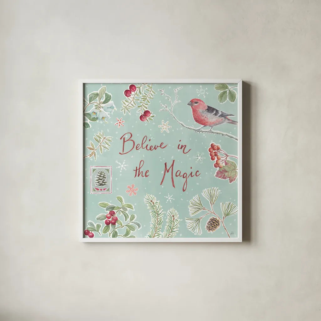 Classic Season VII by Daphne Brissonnet. Shown in a crisp white glass frame for a clean and minimalist style. Available as an archival giclee rolled canvas, fine art paper, or poster print. SKU 76775a.