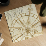 Coast to Coast Sepia I by Daphne Brissonnet. Shown as a detailed flat fine art print, highlighting archival giclee quality. Available as an archival giclee rolled canvas, fine art paper, or poster print. SKU 14057a.