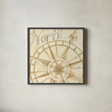 Coast to Coast Sepia I by Daphne Brissonnet. Shown in a sleek black glass frame for a contemporary gallery look. Available as an archival giclee rolled canvas, fine art paper, or poster print. SKU 14057a.