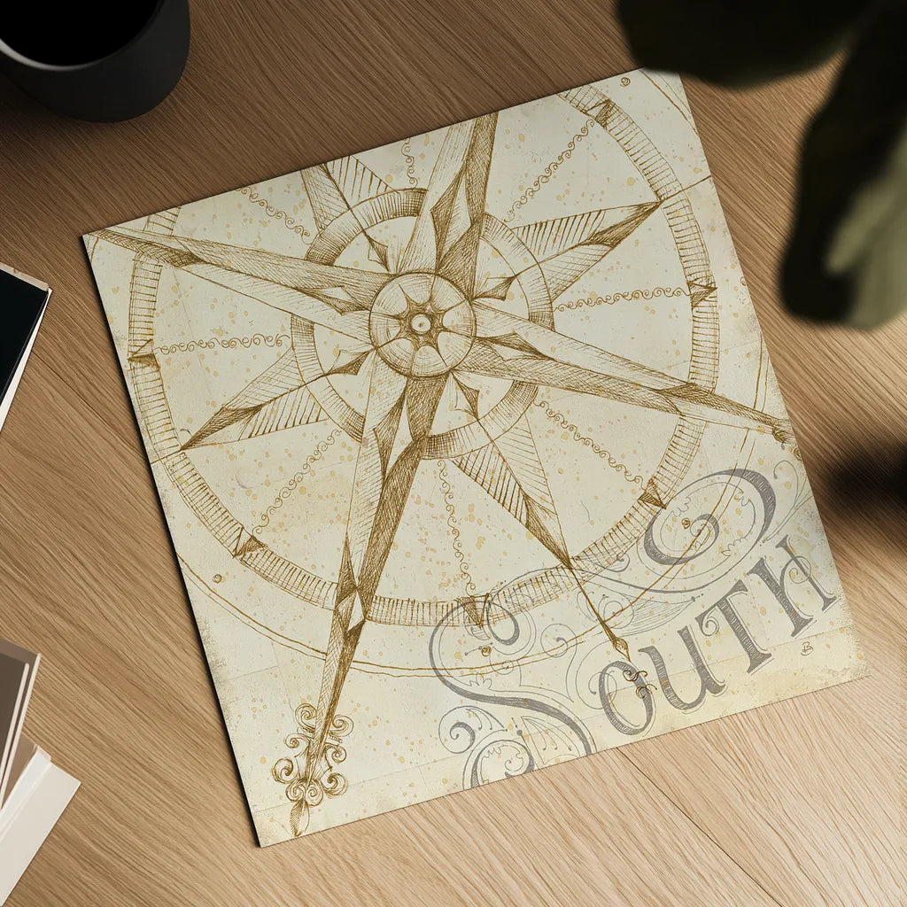 Coast to Coast Sepia II by Daphne Brissonnet. Shown as a detailed flat fine art print, highlighting archival giclee quality. Available as an archival giclee rolled canvas, fine art paper, or poster print. SKU 14058a.