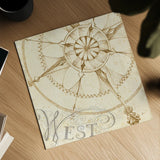 Coast to Coast Sepia IV by Daphne Brissonnet. Shown as a detailed flat fine art print, highlighting archival giclee quality. Available as an archival giclee rolled canvas, fine art paper, or poster print. SKU 14060a.