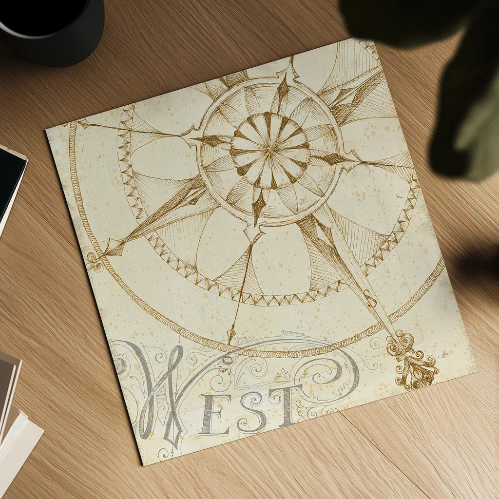 Coast to Coast Sepia IV by Daphne Brissonnet. Shown as a detailed flat fine art print, highlighting archival giclee quality. Available as an archival giclee rolled canvas, fine art paper, or poster print. SKU 14060a.