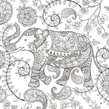 Color My World Elephant II Square by Daphne Brissonnet. SKU 28948a. Archival Giclee Fine art print for wall decor.