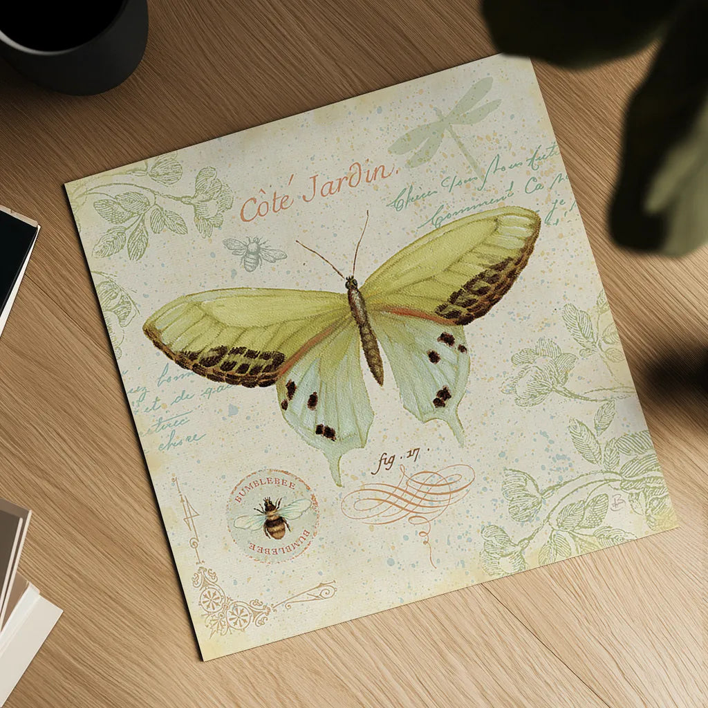 Cote Jardin II by Daphne Brissonnet. Shown as a detailed flat fine art print, highlighting archival giclee quality. Available as an archival giclee rolled canvas, fine art paper, or poster print. SKU 5096a.