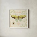 Cote Jardin II by Daphne Brissonnet. Shown in a crisp white glass frame for a clean and minimalist style. Available as an archival giclee rolled canvas, fine art paper, or poster print. SKU 5096a.