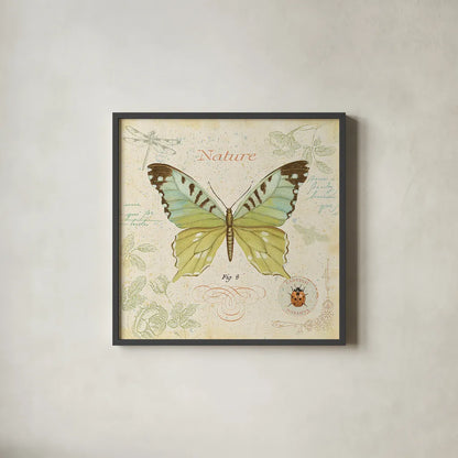 Cote Jardin III by Daphne Brissonnet. Shown in a sleek black glass frame for a contemporary gallery look. Available as an archival giclee rolled canvas, fine art paper, or poster print. SKU 5097a.