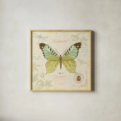 Cote Jardin III by Daphne Brissonnet. Shown in a natural wood glass frame for a timeless modern aesthetic. Available as an archival giclee rolled canvas, fine art paper, or poster print. SKU 5097a.