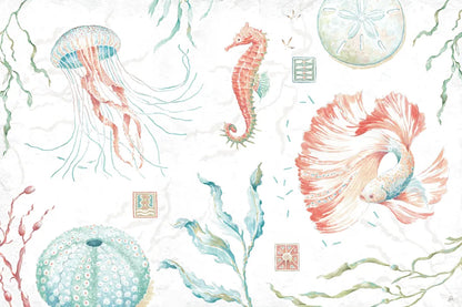 Delicate Sea I by Daphne Brissonnet. SKU 74691i. Archival Giclee Fine art print for wall decor.