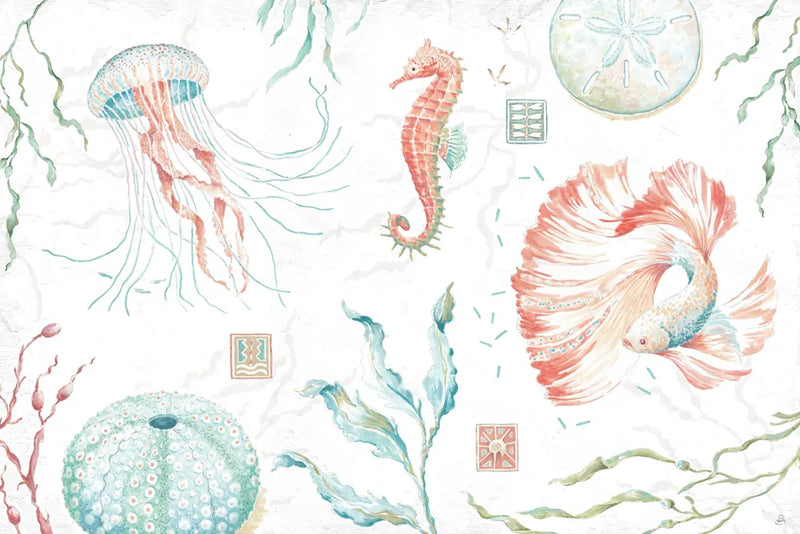 Delicate Sea I by Daphne Brissonnet. SKU 74691i. Archival Giclee Fine art print for wall decor.