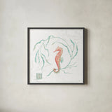 Delicate Sea III by Daphne Brissonnet. Shown in a sleek black glass frame for a contemporary gallery look. Available as an archival giclee rolled canvas, fine art paper, or poster print. SKU 74693a.