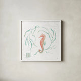 Delicate Sea III by Daphne Brissonnet. Shown in a crisp white glass frame for a clean and minimalist style. Available as an archival giclee rolled canvas, fine art paper, or poster print. SKU 74693a.