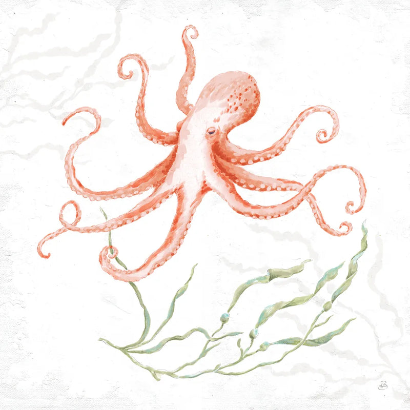 Delicate Sea V Red by Daphne Brissonnet. SKU 79311a. Archival Giclee Fine art print for wall decor.