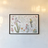 Desert Beauties I by Daphne Brissonnet. shown as a paper print in a black flame. Available as a archival giclee rolled canvas, fine art paper, or poster print. SKU 65725i.