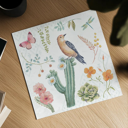 Desert Beauties II by Daphne Brissonnet. Shown as a detailed flat fine art print, highlighting archival giclee quality. Available as an archival giclee rolled canvas, fine art paper, or poster print. SKU 65726a.