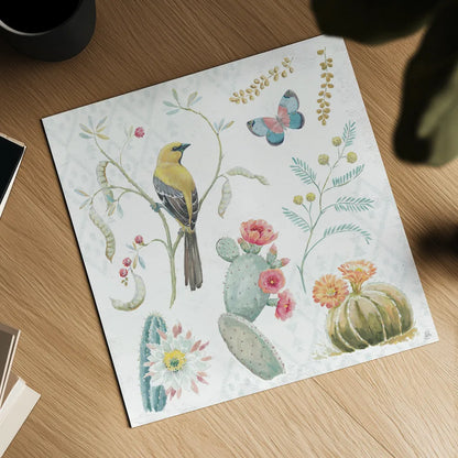 Desert Beauties IV by Daphne Brissonnet. Shown as a detailed flat fine art print, highlighting archival giclee quality. Available as an archival giclee rolled canvas, fine art paper, or poster print. SKU 65728a.