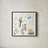 Desert Beauties IV by Daphne Brissonnet. Shown in a sleek black glass frame for a contemporary gallery look. Available as an archival giclee rolled canvas, fine art paper, or poster print. SKU 65728a.