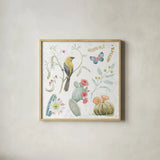 Desert Beauties IV by Daphne Brissonnet. Shown in a natural wood glass frame for a timeless modern aesthetic. Available as an archival giclee rolled canvas, fine art paper, or poster print. SKU 65728a.