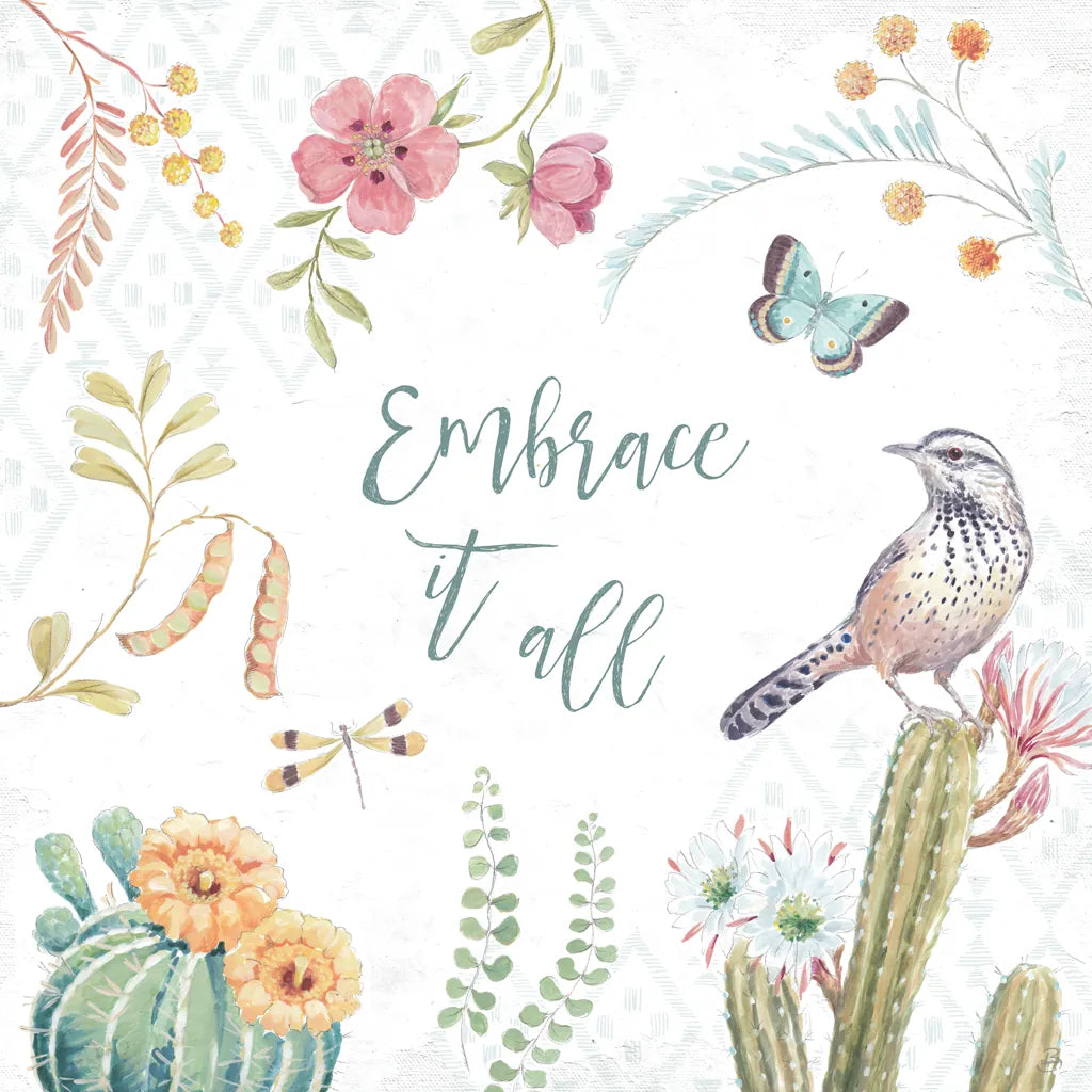 Desert Beauties IX by Daphne Brissonnet. SKU 65733a. Archival Giclee Fine art print for wall decor.