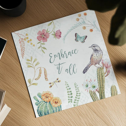 Desert Beauties IX by Daphne Brissonnet. Shown as a detailed flat fine art print, highlighting archival giclee quality. Available as an archival giclee rolled canvas, fine art paper, or poster print. SKU 65733a.