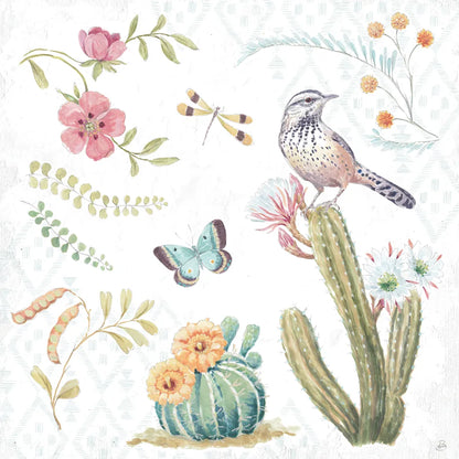 Desert Beauties V by Daphne Brissonnet. SKU 65729a. Archival Giclee Fine art print for wall decor.