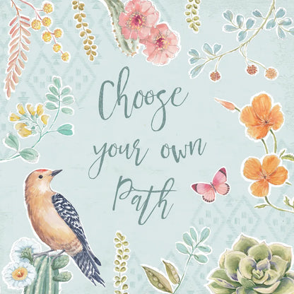 Desert Beauties VI Aqua by Daphne Brissonnet. SKU 65787a. Archival Giclee Fine art print for wall decor.