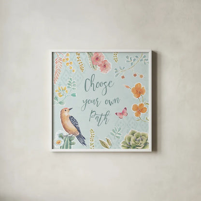 Desert Beauties VI Aqua by Daphne Brissonnet. Shown in a crisp white glass frame for a clean and minimalist style. Available as an archival giclee rolled canvas, fine art paper, or poster print. SKU 65787a.