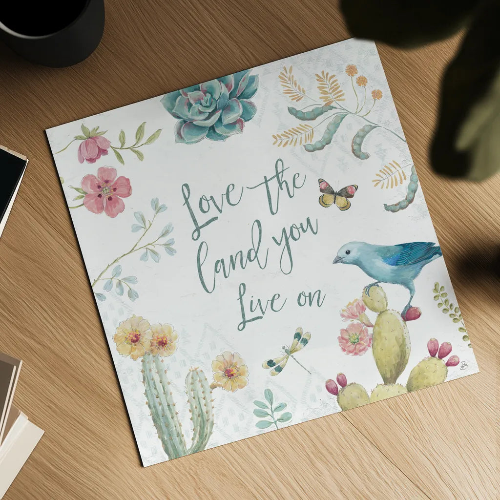 Desert Beauties VII by Daphne Brissonnet. Shown as a detailed flat fine art print, highlighting archival giclee quality. Available as an archival giclee rolled canvas, fine art paper, or poster print. SKU 65731a.