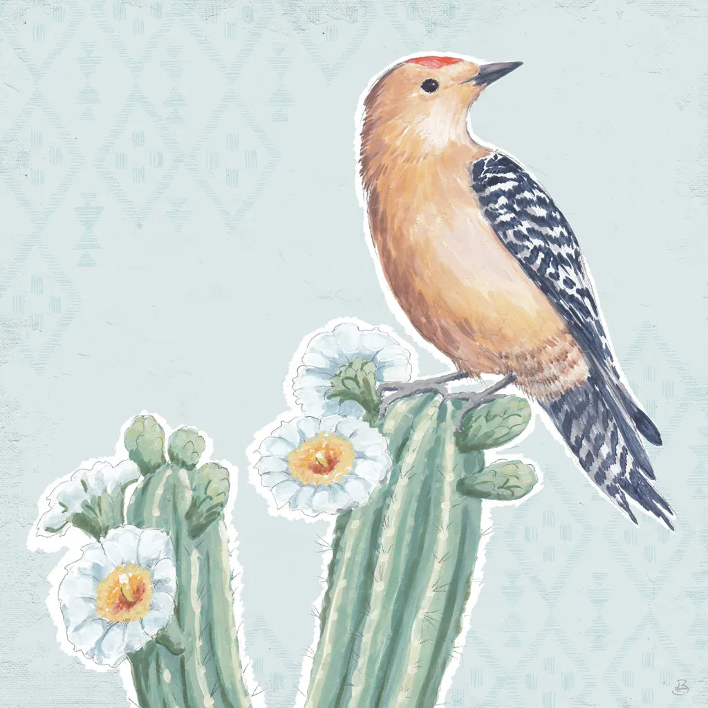 Desert Beauties X Aqua by Daphne Brissonnet. SKU 65791a. Archival Giclee Fine art print for wall decor.