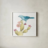 Desert Beauties XI by Daphne Brissonnet. Shown in a crisp white glass frame for a clean and minimalist style. Available as an archival giclee rolled canvas, fine art paper, or poster print. SKU 65781a.