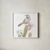 Desert Beauties XIII by Daphne Brissonnet. Shown in a crisp white glass frame for a clean and minimalist style. Available as an archival giclee rolled canvas, fine art paper, or poster print. SKU 65736a.
