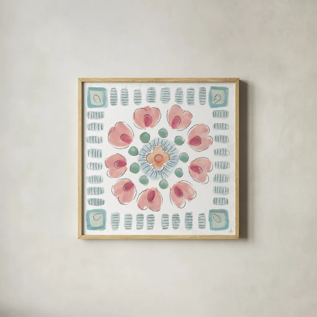 Desert Beauties XV by Daphne Brissonnet. Shown in a natural wood glass frame for a timeless modern aesthetic. Available as an archival giclee rolled canvas, fine art paper, or poster print. SKU 65738a.