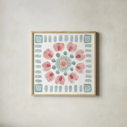 Desert Beauties XV by Daphne Brissonnet. Shown in a natural wood glass frame for a timeless modern aesthetic. Available as an archival giclee rolled canvas, fine art paper, or poster print. SKU 65738a.