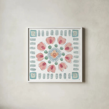 Desert Beauties XV by Daphne Brissonnet. Shown in a crisp white glass frame for a clean and minimalist style. Available as an archival giclee rolled canvas, fine art paper, or poster print. SKU 65738a.