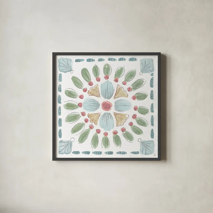 Desert Beauties XVI by Daphne Brissonnet. Shown in a sleek black glass frame for a contemporary gallery look. Available as an archival giclee rolled canvas, fine art paper, or poster print. SKU 65739a.