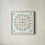 Desert Beauties XVI by Daphne Brissonnet. Shown in a natural wood glass frame for a timeless modern aesthetic. Available as an archival giclee rolled canvas, fine art paper, or poster print. SKU 65739a.