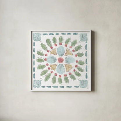 Desert Beauties XVI by Daphne Brissonnet. Shown in a crisp white glass frame for a clean and minimalist style. Available as an archival giclee rolled canvas, fine art paper, or poster print. SKU 65739a.