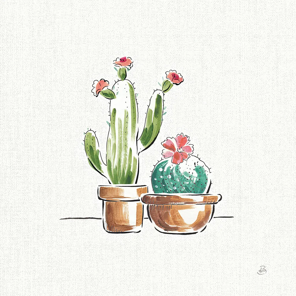 Desert Bloom IV by Daphne Brissonnet. SKU 35020a. Archival Giclee Fine art print for wall decor.