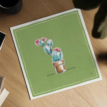 Desert Bloom IX by Daphne Brissonnet. Shown as a detailed flat fine art print, highlighting archival giclee quality. Available as an archival giclee rolled canvas, fine art paper, or poster print. SKU 35025a.