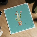 Desert Bloom VIII by Daphne Brissonnet. Shown as a detailed flat fine art print, highlighting archival giclee quality. Available as an archival giclee rolled canvas, fine art paper, or poster print. SKU 35024a.