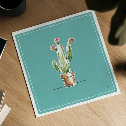 Desert Bloom VIII by Daphne Brissonnet. Shown as a detailed flat fine art print, highlighting archival giclee quality. Available as an archival giclee rolled canvas, fine art paper, or poster print. SKU 35024a.