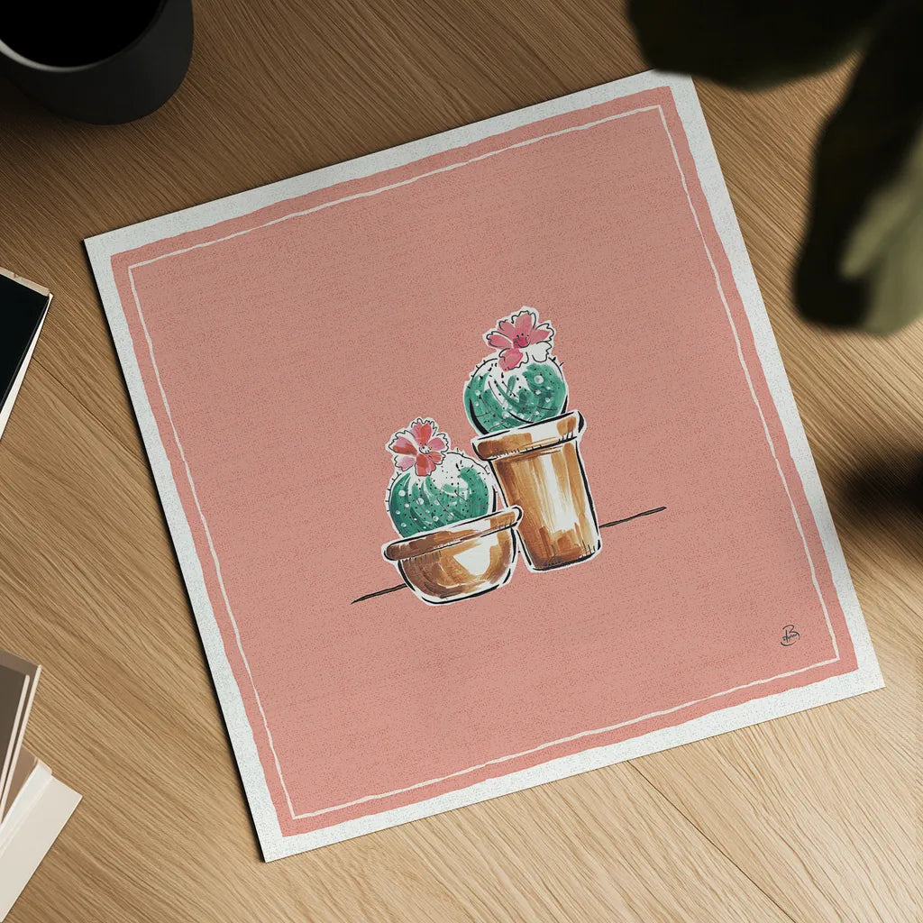 Desert Bloom XI by Daphne Brissonnet. Shown as a detailed flat fine art print, highlighting archival giclee quality. Available as an archival giclee rolled canvas, fine art paper, or poster print. SKU 35027a.