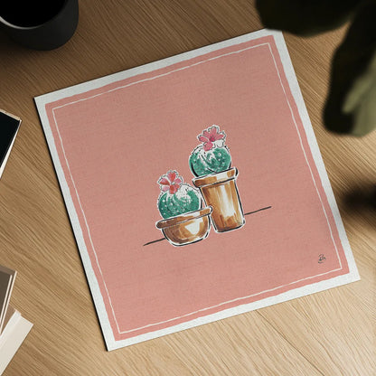 Desert Bloom XI by Daphne Brissonnet. Shown as a detailed flat fine art print, highlighting archival giclee quality. Available as an archival giclee rolled canvas, fine art paper, or poster print. SKU 35027a.