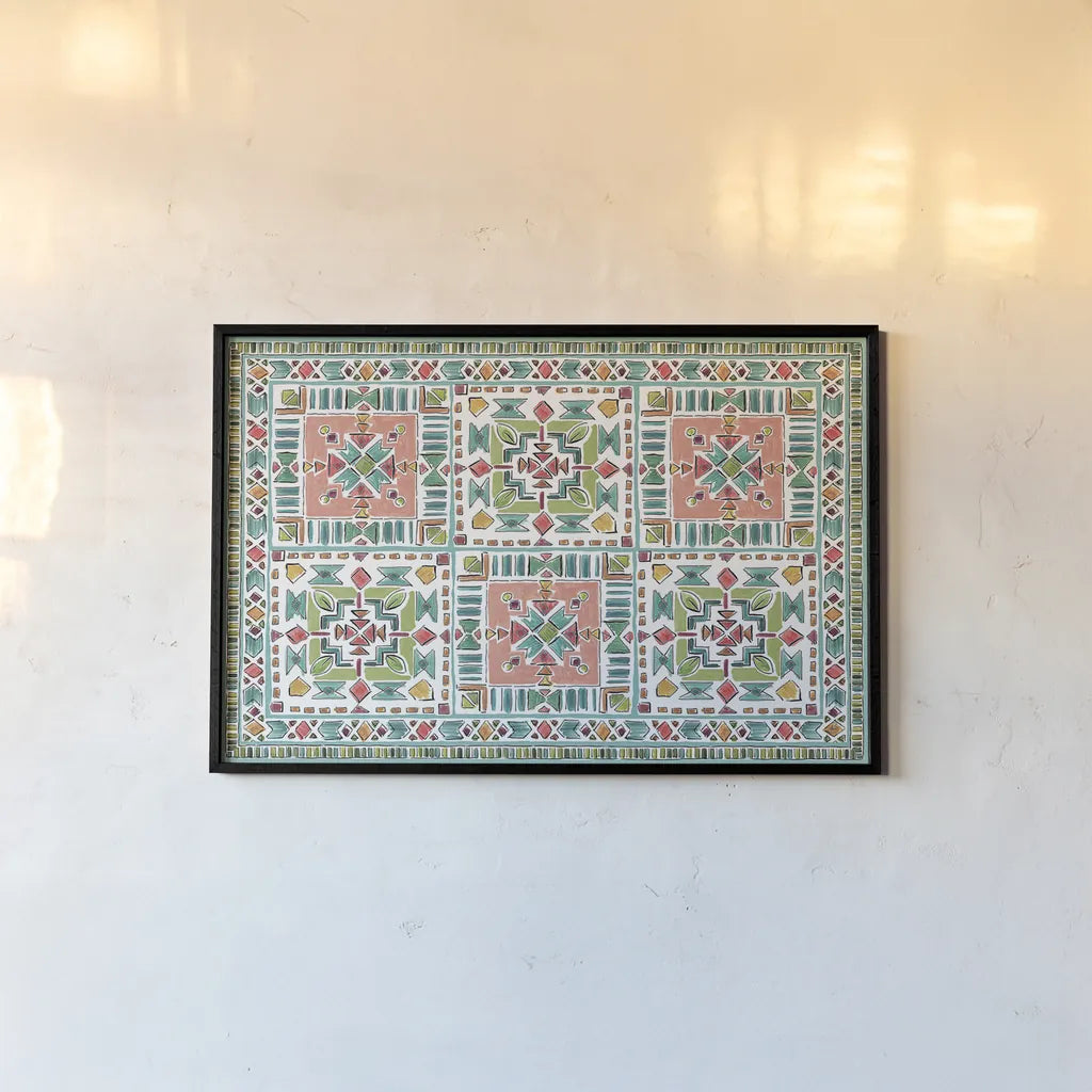 Desert Bloom XIII by Daphne Brissonnet. shown as a paper print in a black flame. Available as a archival giclee rolled canvas, fine art paper, or poster print. SKU 35029i.