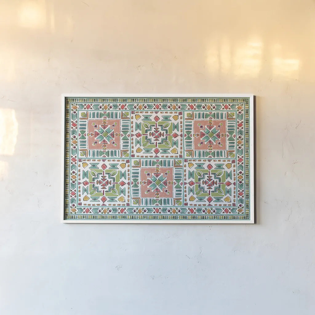 Desert Bloom XIII by Daphne Brissonnet. shown as a paper print in a white frame. Available as a archival giclee rolled canvas, fine art paper, or poster print. SKU 35029i.