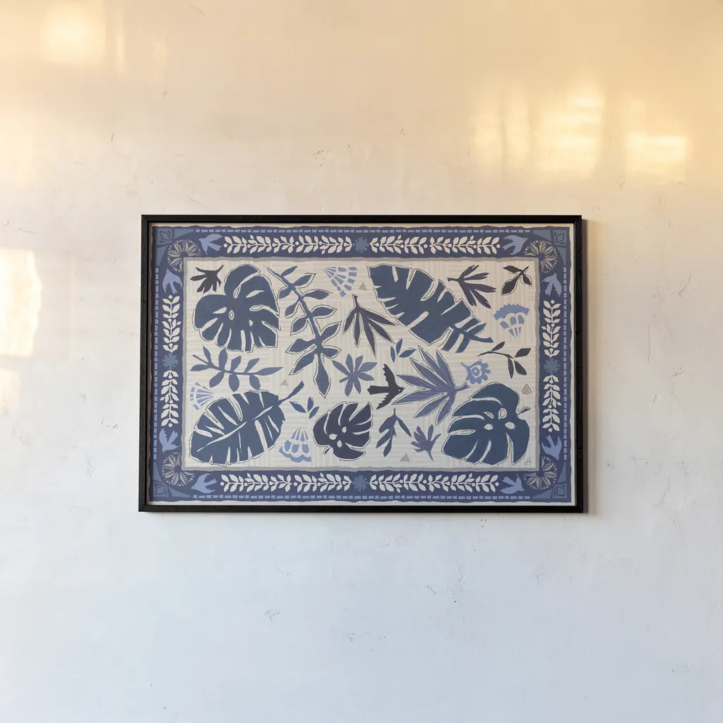 Desert Flair I by Daphne Brissonnet. shown as a paper print in a black flame. Available as a archival giclee rolled canvas, fine art paper, or poster print. SKU 62044i.