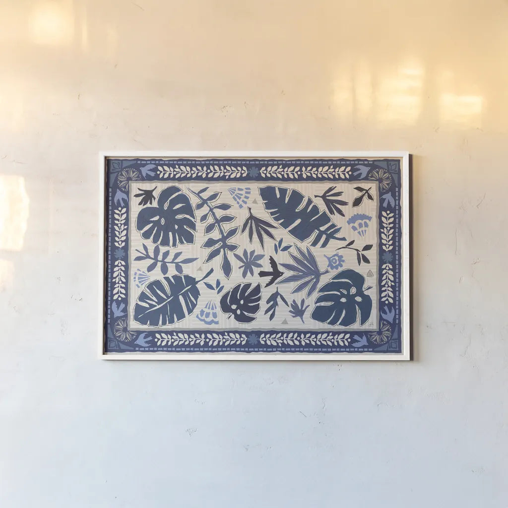 Desert Flair I by Daphne Brissonnet. shown as a paper print in a white frame. Available as a archival giclee rolled canvas, fine art paper, or poster print. SKU 62044i.