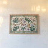 Desert Flair I Color by Daphne Brissonnet. shown as a paper print in a natural frame. Available as a archival giclee rolled canvas, fine art paper, or poster print. SKU 62051i.