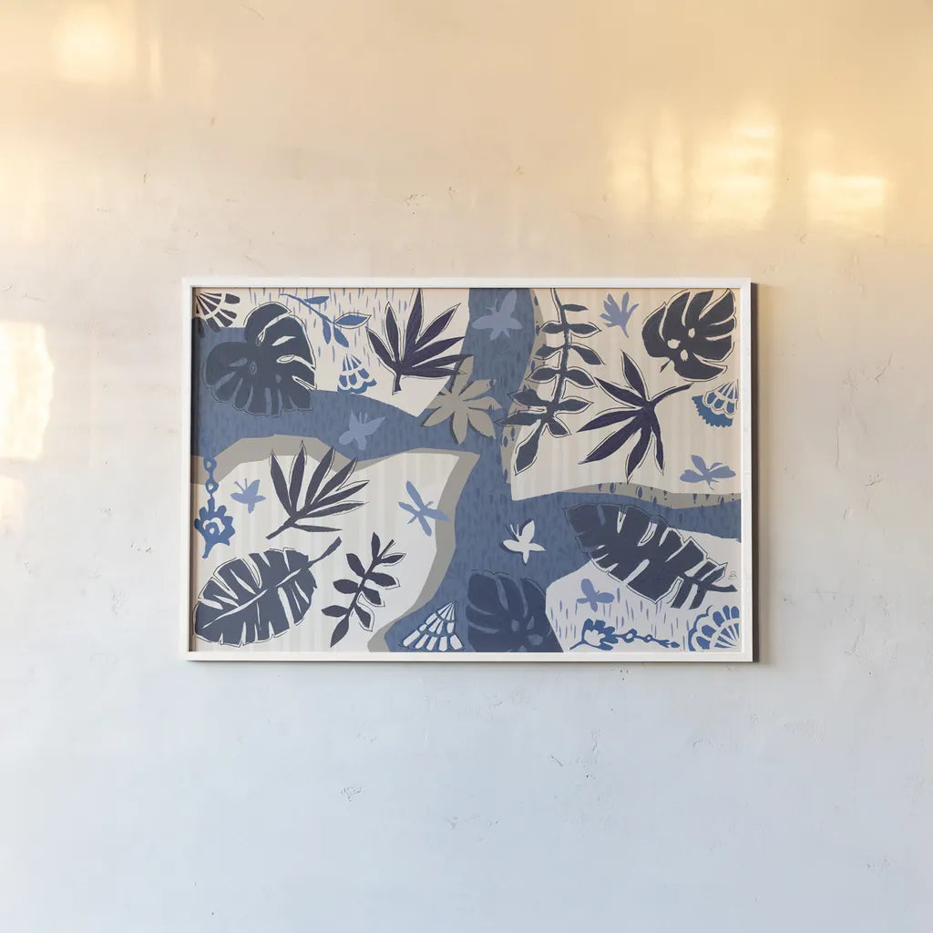 Desert Flair II by Daphne Brissonnet. shown as a paper print in a white frame. Available as a archival giclee rolled canvas, fine art paper, or poster print. SKU 62045i.